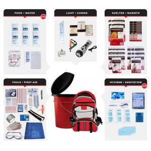 Bucket Survival Kit for 10 People
