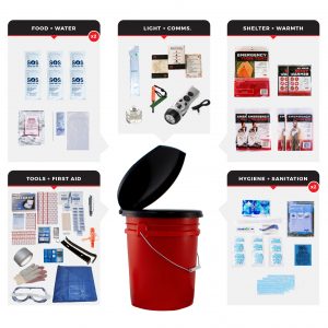Bucket Survival Kit for 2 People